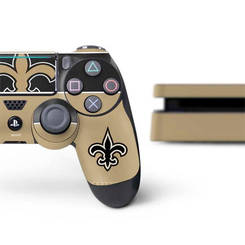 NFL New Orleans Saints Zone Block PS4 Slim Bundle Skin